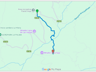 La Palma Wanderwege GPX Google Maps